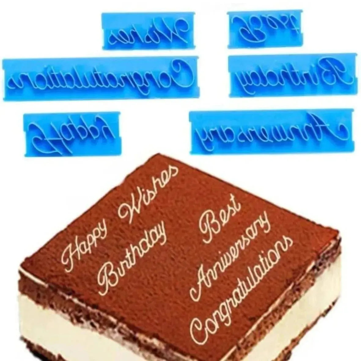 Wishes and Blessings Cookie Stamp Fondant Cutter Mould