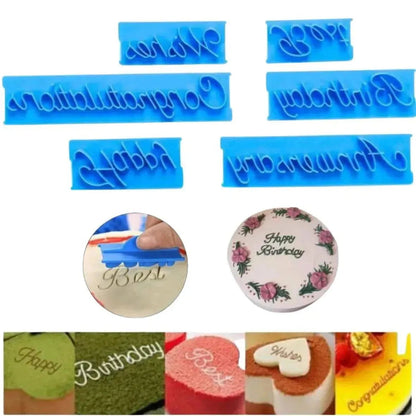 Wishes and Blessings Cookie Stamp Fondant Cutter Mould