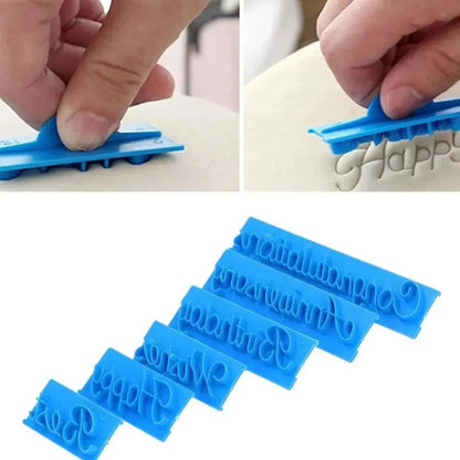 Wishes and Blessings Cookie Stamp Fondant Cutter Mould
